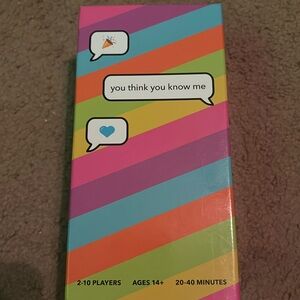 You Think You Know Me Card Game